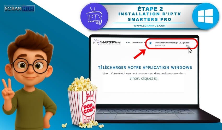 Étape 2 _ Installer l’application sur votre PC